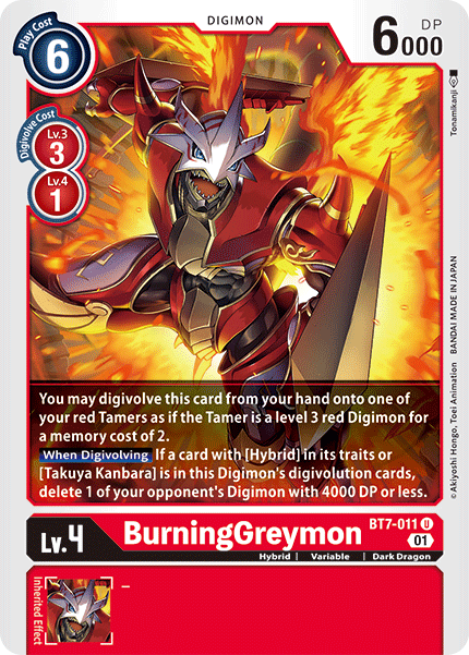 BurningGreymon [BT7-011] [Next Adventure] | Shuffle n Cut Hobbies & Games