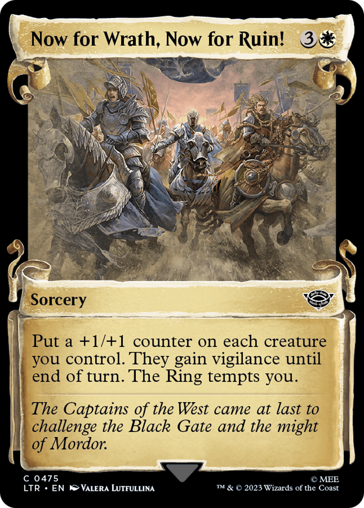 Now for Wrath, Now for Ruin! [The Lord of the Rings: Tales of Middle-Earth Showcase Scrolls] | Shuffle n Cut Hobbies & Games