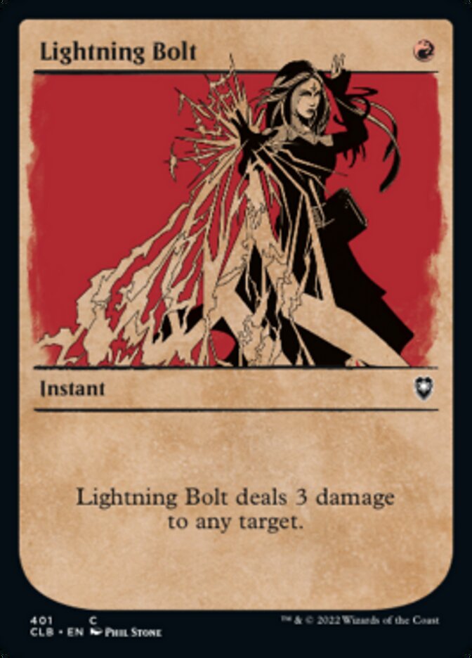 Lightning Bolt (Showcase) [Commander Legends: Battle for Baldur's Gate] | Shuffle n Cut Hobbies & Games