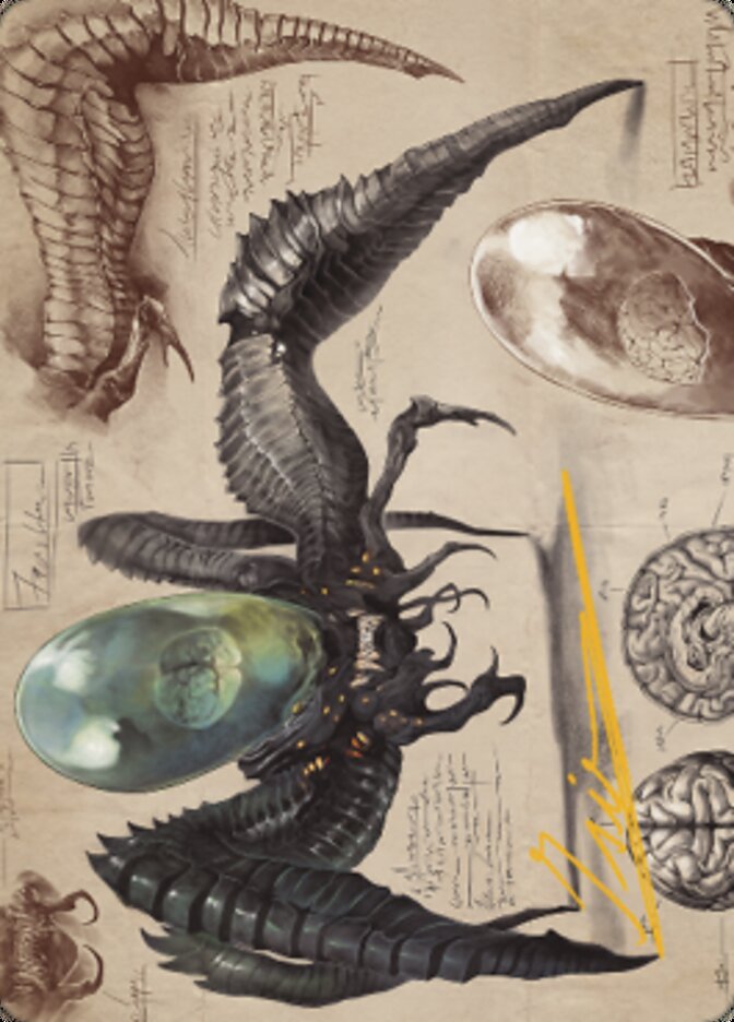 Psychosis Crawler Art Card (Gold-Stamped Signature) [The Brothers' War Art Series] | Shuffle n Cut Hobbies & Games