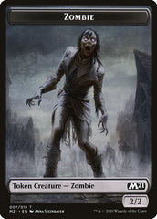 Saproling // Zombie Double-Sided Token [Core Set 2021 Tokens] | Shuffle n Cut Hobbies & Games