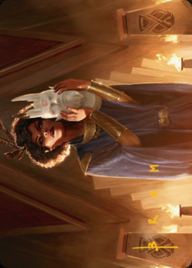 Cormela, Glamour Thief Art Card (Gold-Stamped Signature) [Streets of New Capenna Art Series] | Shuffle n Cut Hobbies & Games