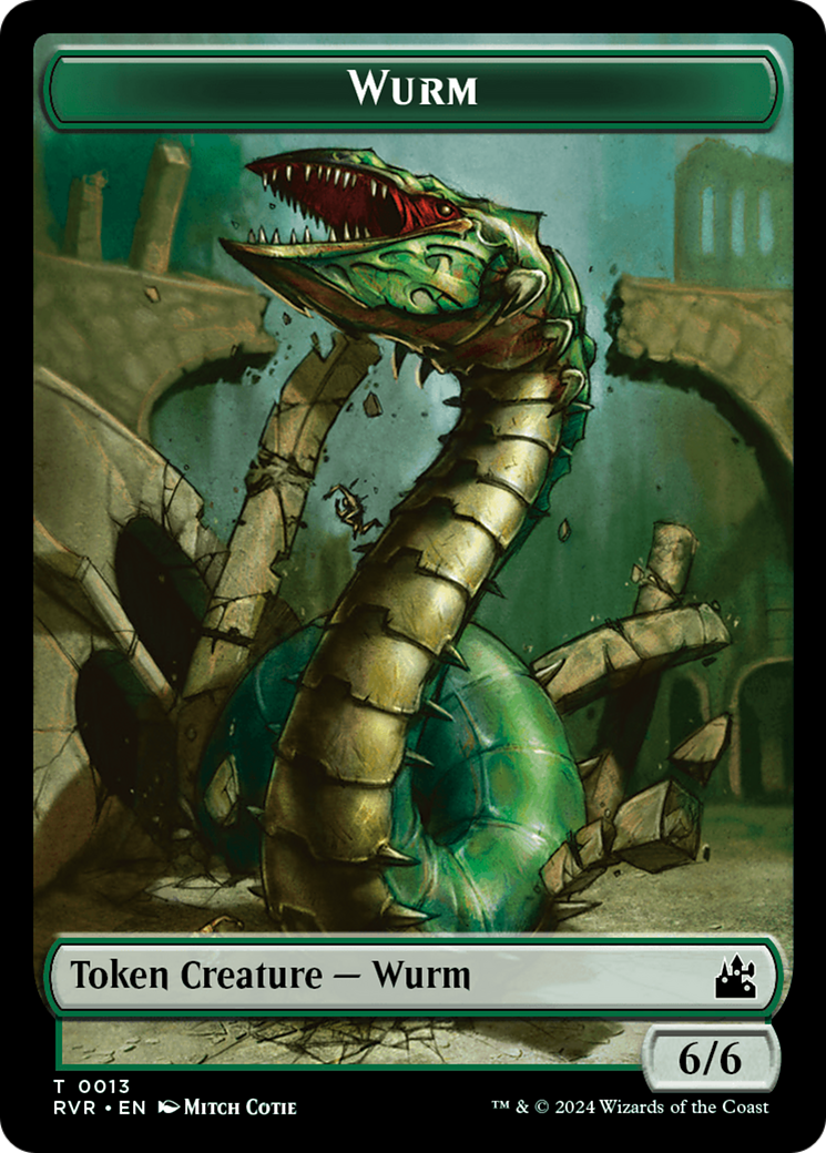 Goblin (0008) // Wurm Double-Sided Token [Ravnica Remastered Tokens] | Shuffle n Cut Hobbies & Games