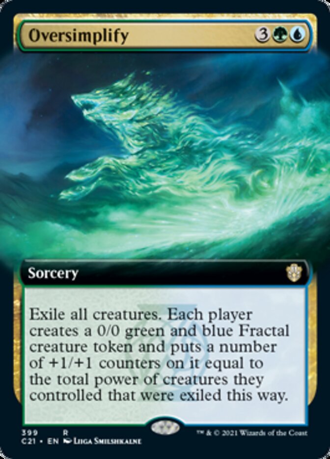 Oversimplify (Extended Art) [Commander 2021] | Shuffle n Cut Hobbies & Games