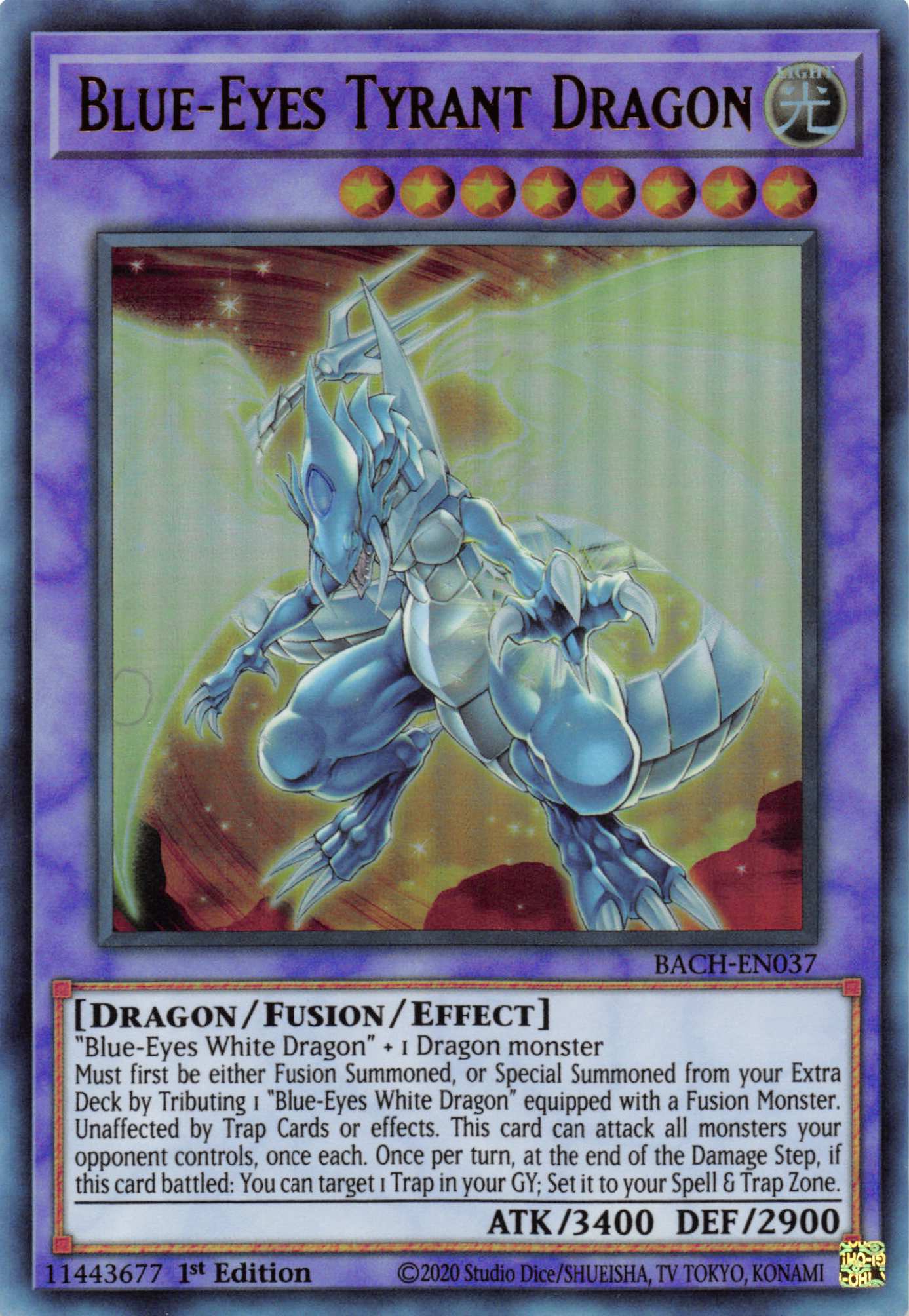 Blue-Eyes Tyrant Dragon [BACH-EN037] Ultra Rare | Shuffle n Cut Hobbies & Games