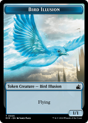 Saproling // Bird Illusion Double-Sided Token [Ravnica Remastered Tokens] | Shuffle n Cut Hobbies & Games