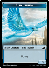 Bird // Bird Illusion Double-Sided Token [Ravnica Remastered Tokens] | Shuffle n Cut Hobbies & Games