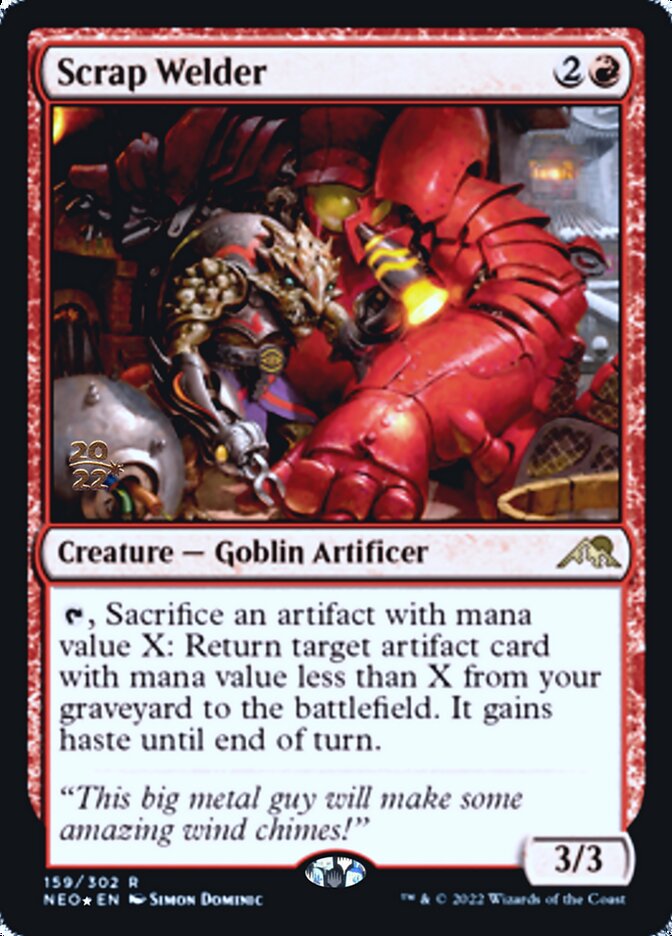 Scrap Welder [Kamigawa: Neon Dynasty Prerelease Promos] | Shuffle n Cut Hobbies & Games