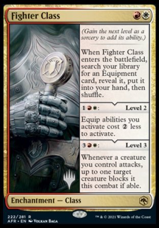 Fighter Class (Promo Pack) [Dungeons & Dragons: Adventures in the Forgotten Realms Promos] | Shuffle n Cut Hobbies & Games