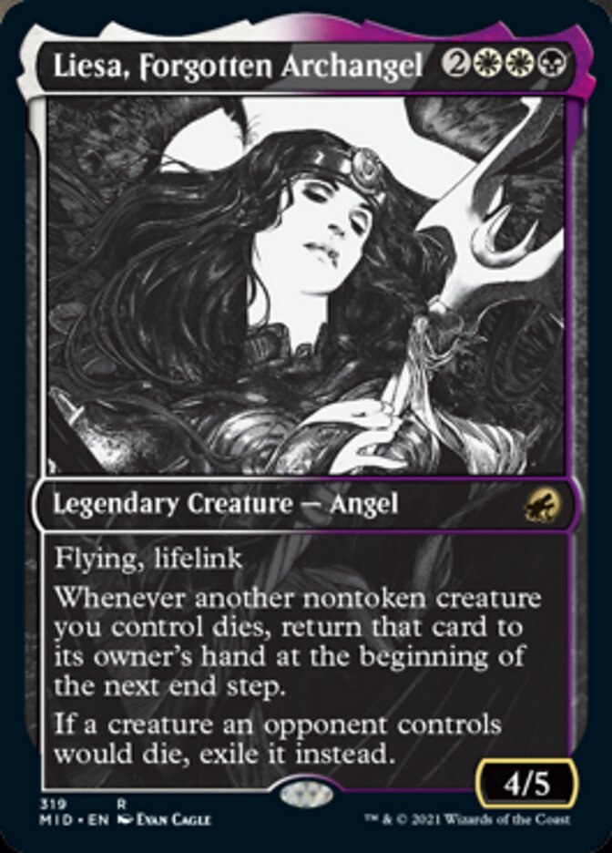 Liesa, Forgotten Archangel (Showcase Eternal Night) [Innistrad: Midnight Hunt] | Shuffle n Cut Hobbies & Games