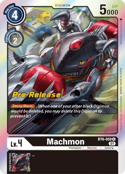 Machmon [BT6-059] [Double Diamond Pre-Release Cards] | Shuffle n Cut Hobbies & Games