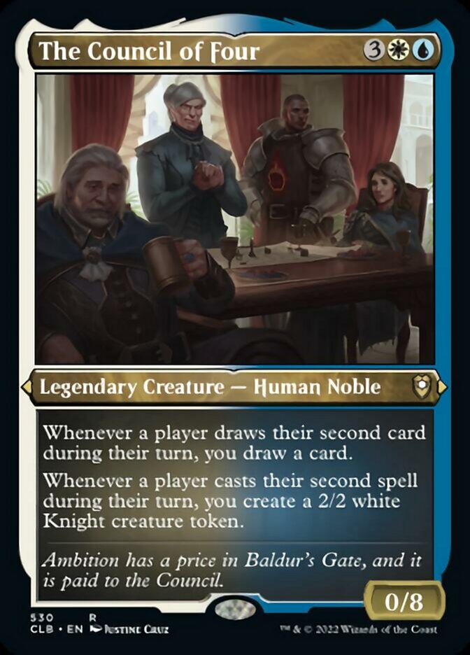 The Council of Four (Foil Etched) [Commander Legends: Battle for Baldur's Gate] | Shuffle n Cut Hobbies & Games