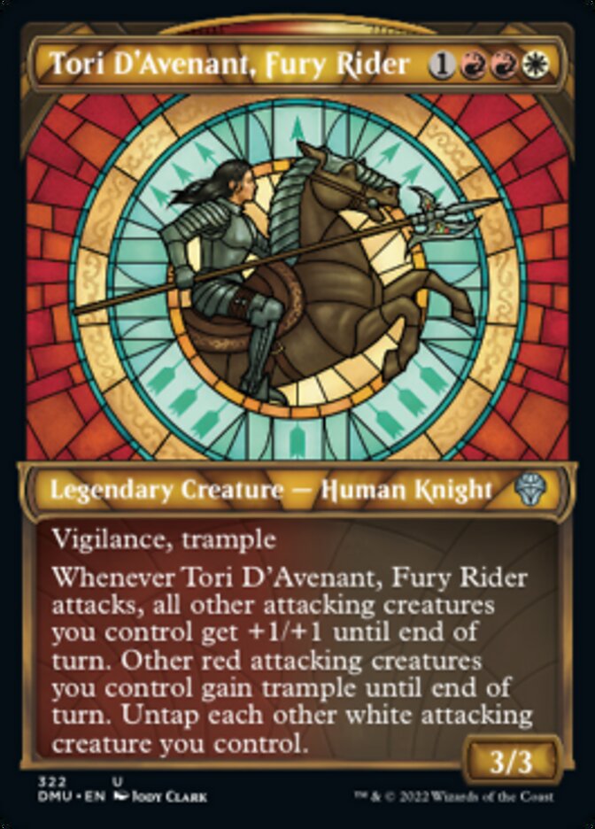 Tori D'Avenant, Fury Rider (Showcase) [Dominaria United] | Shuffle n Cut Hobbies & Games
