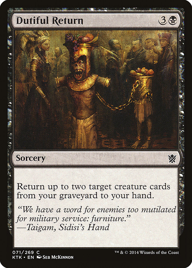 Dutiful Return [Khans of Tarkir] | Shuffle n Cut Hobbies & Games