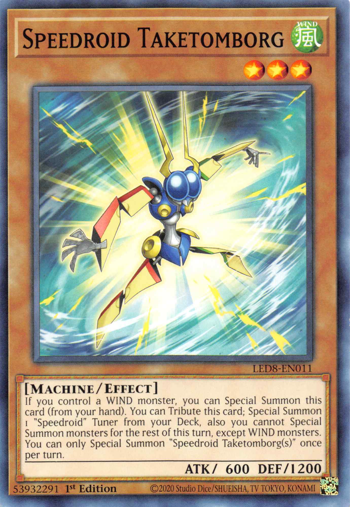 Speedroid Taketomborg [LED8-EN011] Common | Shuffle n Cut Hobbies & Games