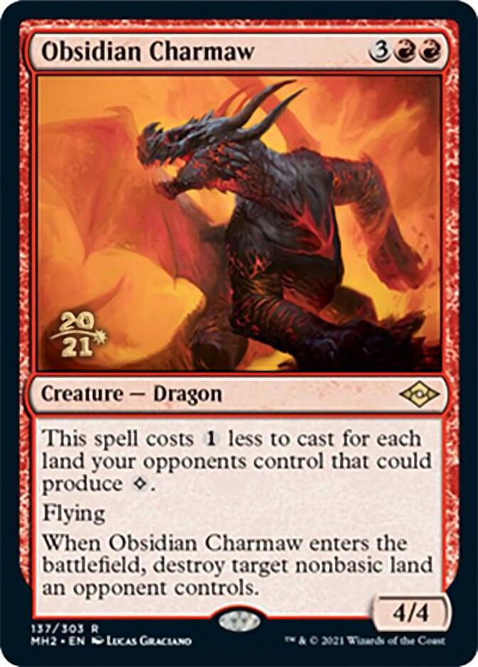 Obsidian Charmaw [Modern Horizons 2 Prerelease Promos] | Shuffle n Cut Hobbies & Games