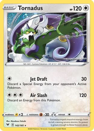 Tornadus (142/185) (Cosmos Holo) [Sword & Shield: Vivid Voltage] | Shuffle n Cut Hobbies & Games