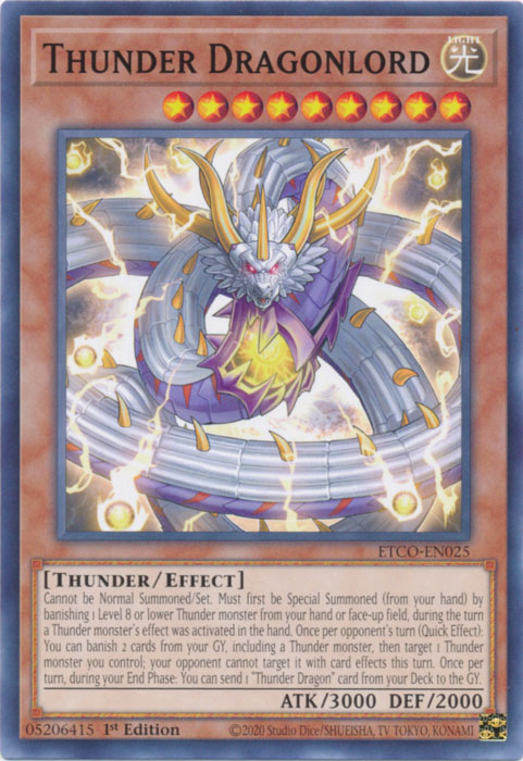 Thunder Dragonlord [ETCO-EN025] Common | Shuffle n Cut Hobbies & Games