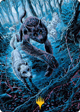 Untamed Pup Art Card (Gold-Stamped Signature) [Innistrad: Midnight Hunt Art Series] | Shuffle n Cut Hobbies & Games