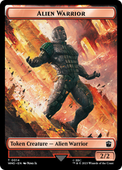 Soldier // Alien Warrior Double-Sided Token [Doctor Who Tokens] | Shuffle n Cut Hobbies & Games