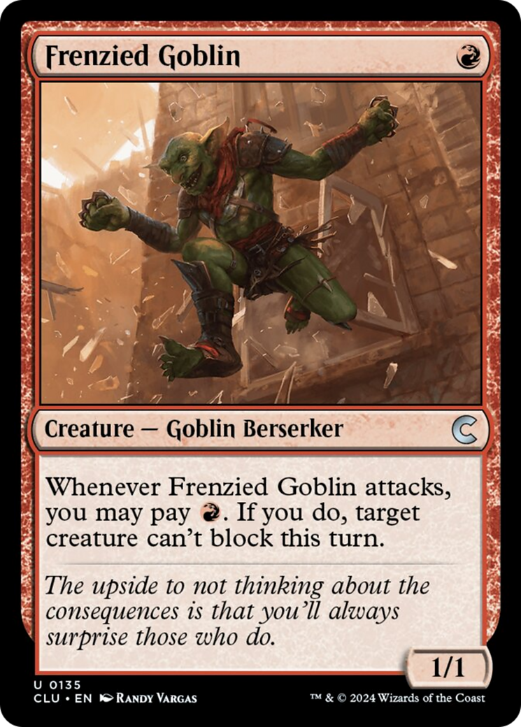 Frenzied Goblin [Ravnica: Clue Edition] | Shuffle n Cut Hobbies & Games