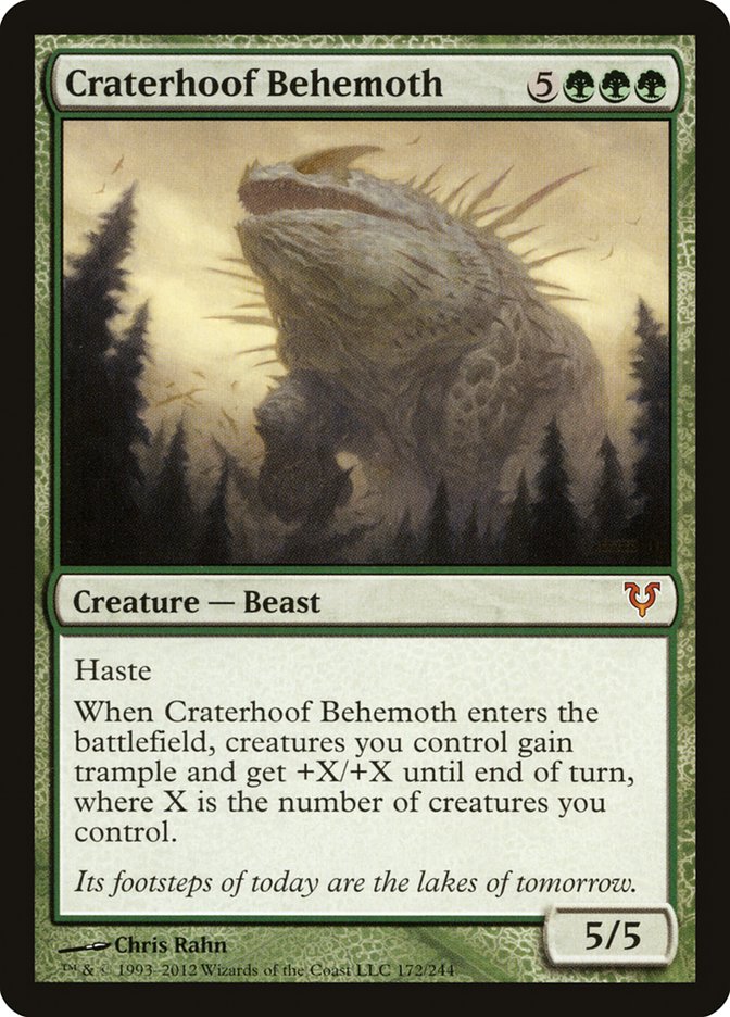 Craterhoof Behemoth [Avacyn Restored] | Shuffle n Cut Hobbies & Games