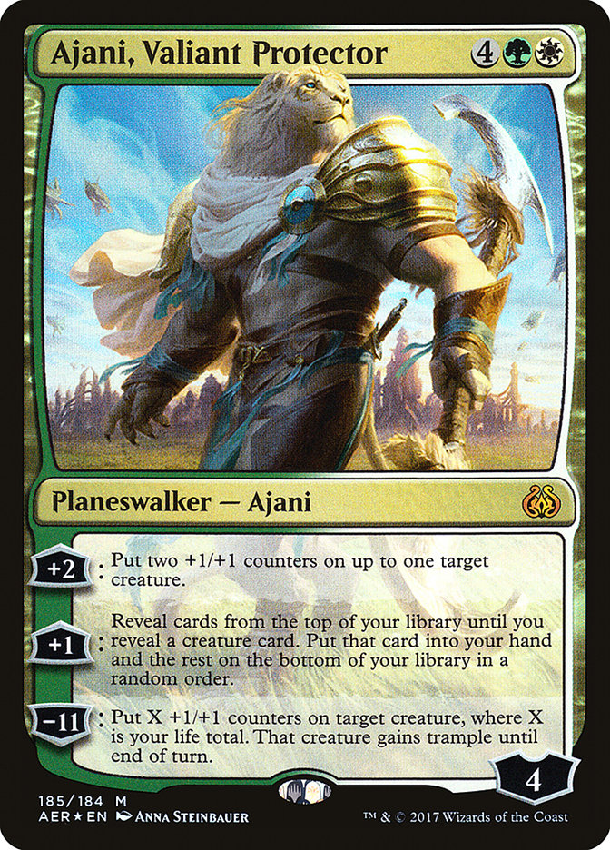 Ajani, Valiant Protector [Aether Revolt] | Shuffle n Cut Hobbies & Games