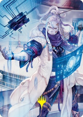 Tameshi, Reality Architect 2 Art Card (Gold-Stamped Signature) [Kamigawa: Neon Dynasty Art Series] | Shuffle n Cut Hobbies & Games