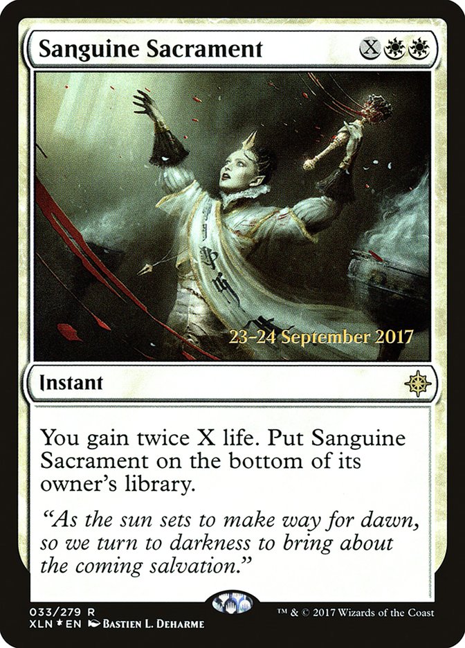 Sanguine Sacrament [Ixalan Prerelease Promos] | Shuffle n Cut Hobbies & Games