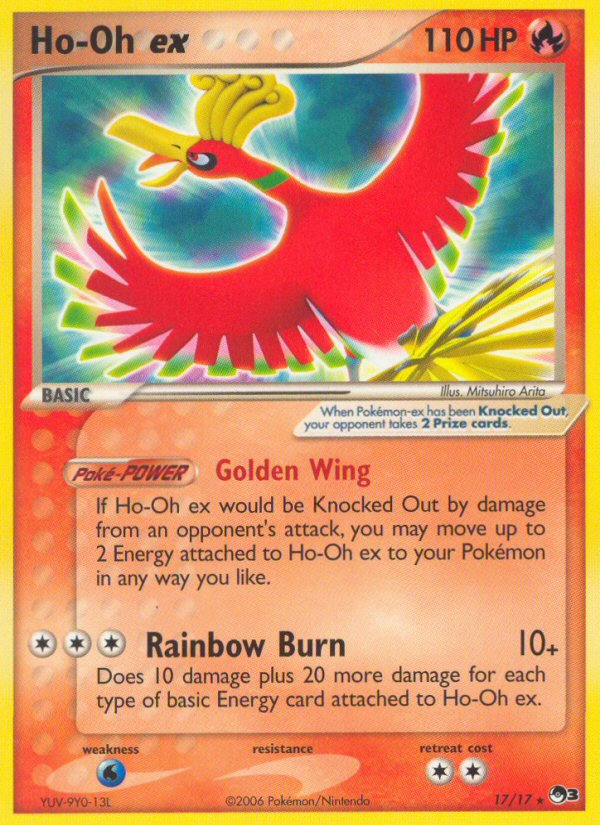 Ho-Oh ex (17/17) (Holo) [POP Series 3] | Shuffle n Cut Hobbies & Games