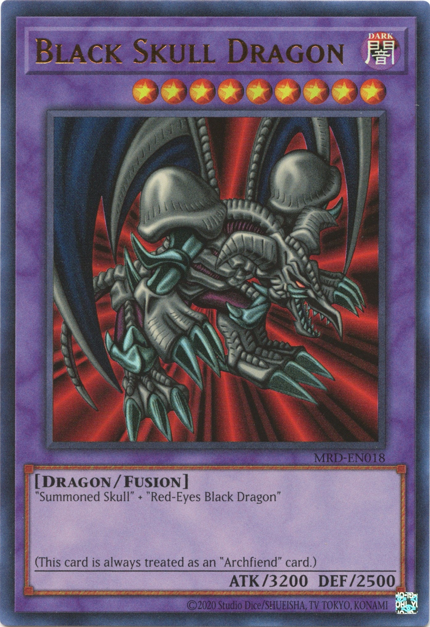 Black Skull Dragon (25th Anniversary) [MRD-EN018] Ultra Rare | Shuffle n Cut Hobbies & Games