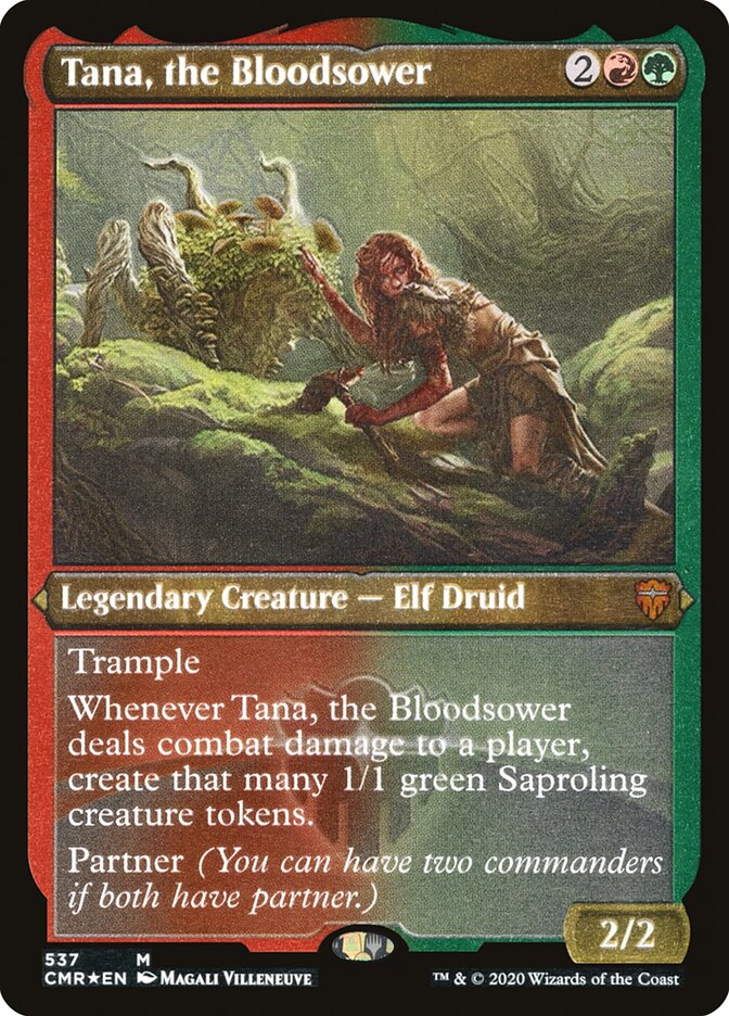 Tana, the Bloodsower (Etched) [Commander Legends] | Shuffle n Cut Hobbies & Games