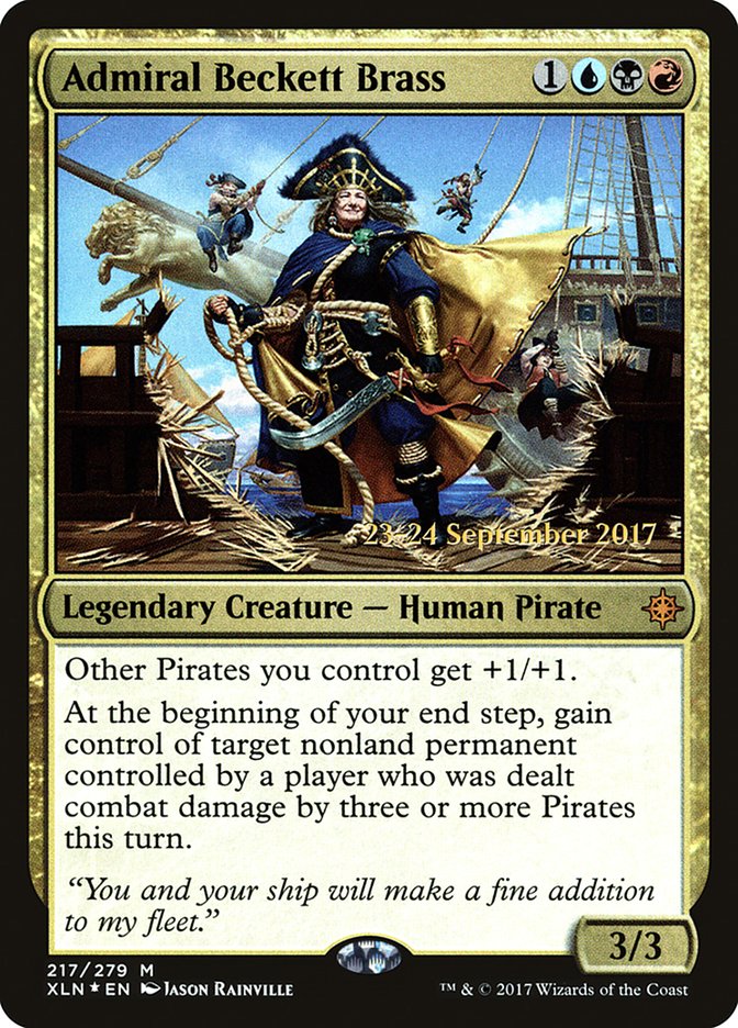 Admiral Beckett Brass [Ixalan Prerelease Promos] | Shuffle n Cut Hobbies & Games