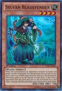 Sylvan Bladefender [LVAL-EN000] Super Rare | Shuffle n Cut Hobbies & Games