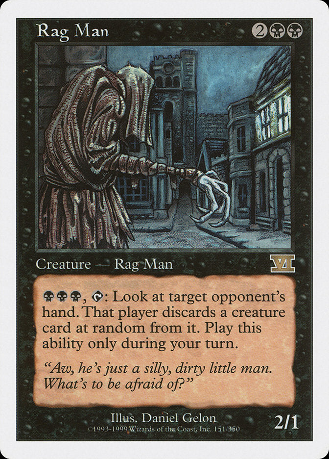 Rag Man [Classic Sixth Edition] | Shuffle n Cut Hobbies & Games