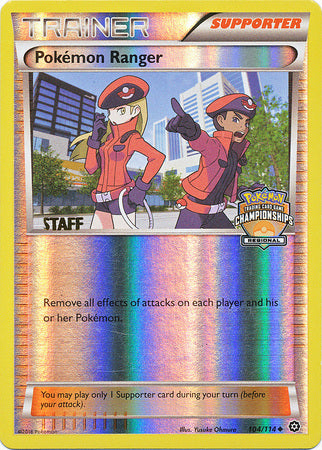 Pokemon Ranger (104/114) (Regional Championship Promo Staff) [XY: Steam Siege] | Shuffle n Cut Hobbies & Games