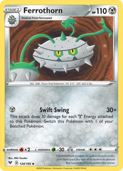 Ferrothorn (124/185) [Sword & Shield: Vivid Voltage] | Shuffle n Cut Hobbies & Games