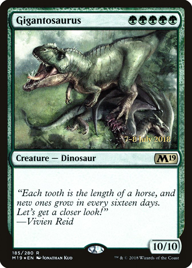 Gigantosaurus [Core Set 2019 Prerelease Promos] | Shuffle n Cut Hobbies & Games
