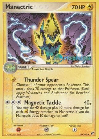 Manectric EX (38/107) (Deoxys Prerelease Promo) [Nintendo: Black Star Promos] | Shuffle n Cut Hobbies & Games