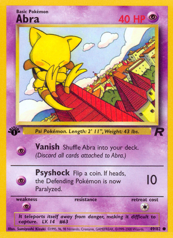 Abra (49/82) [Team Rocket 1st Edition] | Shuffle n Cut Hobbies & Games