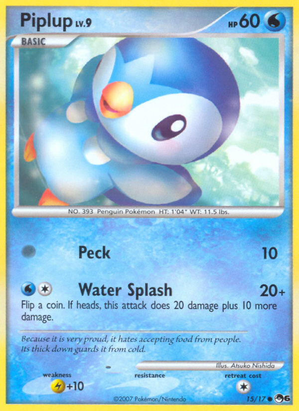 Piplup (15/17) [POP Series 6] | Shuffle n Cut Hobbies & Games