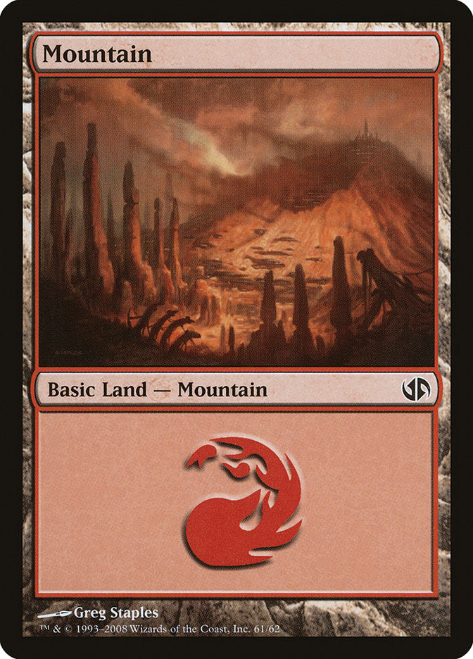 Mountain (61) [Duel Decks: Jace vs. Chandra] | Shuffle n Cut Hobbies & Games