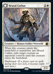 Brutal Cathar // Moonrage Brute [Innistrad: Midnight Hunt] | Shuffle n Cut Hobbies & Games