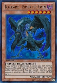 Blackwing - Elphin the Raven [BPW2-EN026] Super Rare | Shuffle n Cut Hobbies & Games