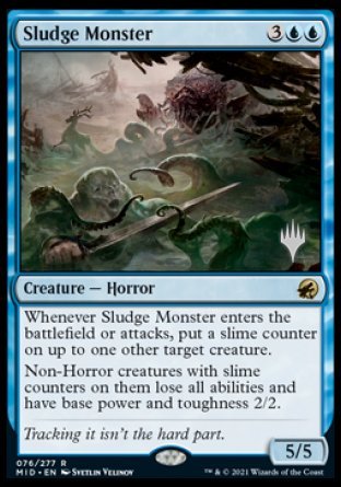 Sludge Monster (Promo Pack) [Innistrad: Midnight Hunt Promos] | Shuffle n Cut Hobbies & Games