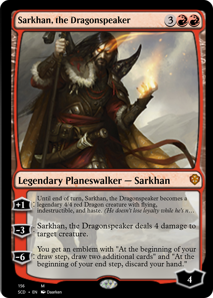 Sarkhan, the Dragonspeaker [Starter Commander Decks] | Shuffle n Cut Hobbies & Games
