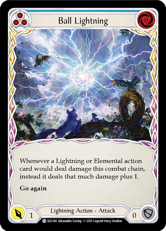 Ball Lightning (Blue) [ELE188] (Tales of Aria)  1st Edition Normal | Shuffle n Cut Hobbies & Games