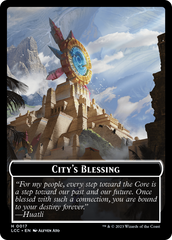 City's Blessing // Vampire (0004) Double-Sided Token [The Lost Caverns of Ixalan Commander Tokens] | Shuffle n Cut Hobbies & Games