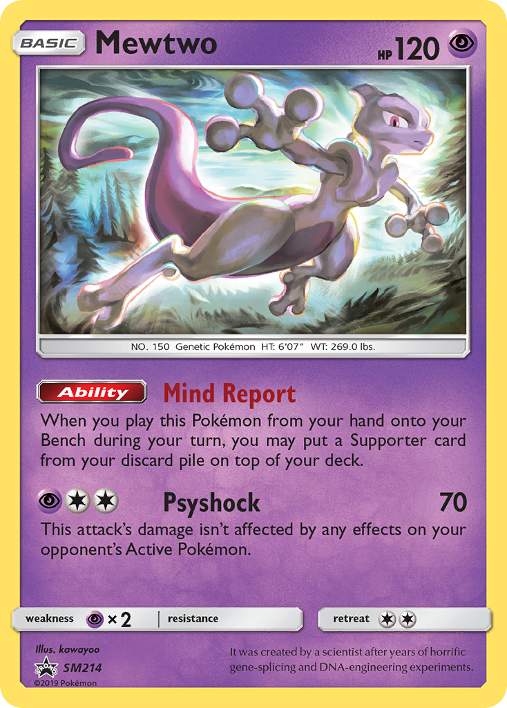 Mewtwo (SM214) [Sun & Moon: Black Star Promos] | Shuffle n Cut Hobbies & Games