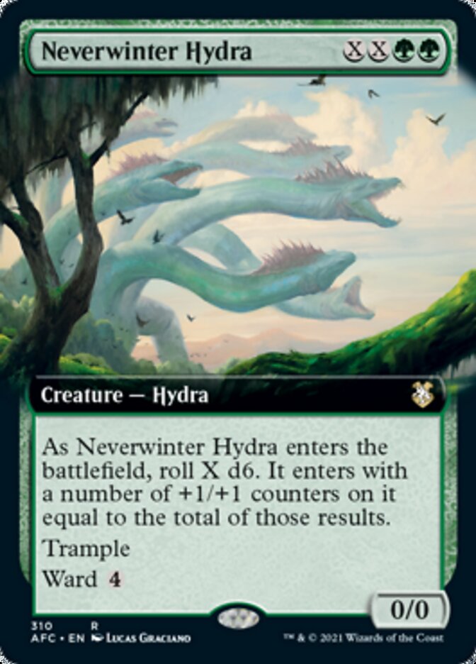 Neverwinter Hydra (Extended Art) [Dungeons & Dragons: Adventures in the Forgotten Realms Commander] | Shuffle n Cut Hobbies & Games